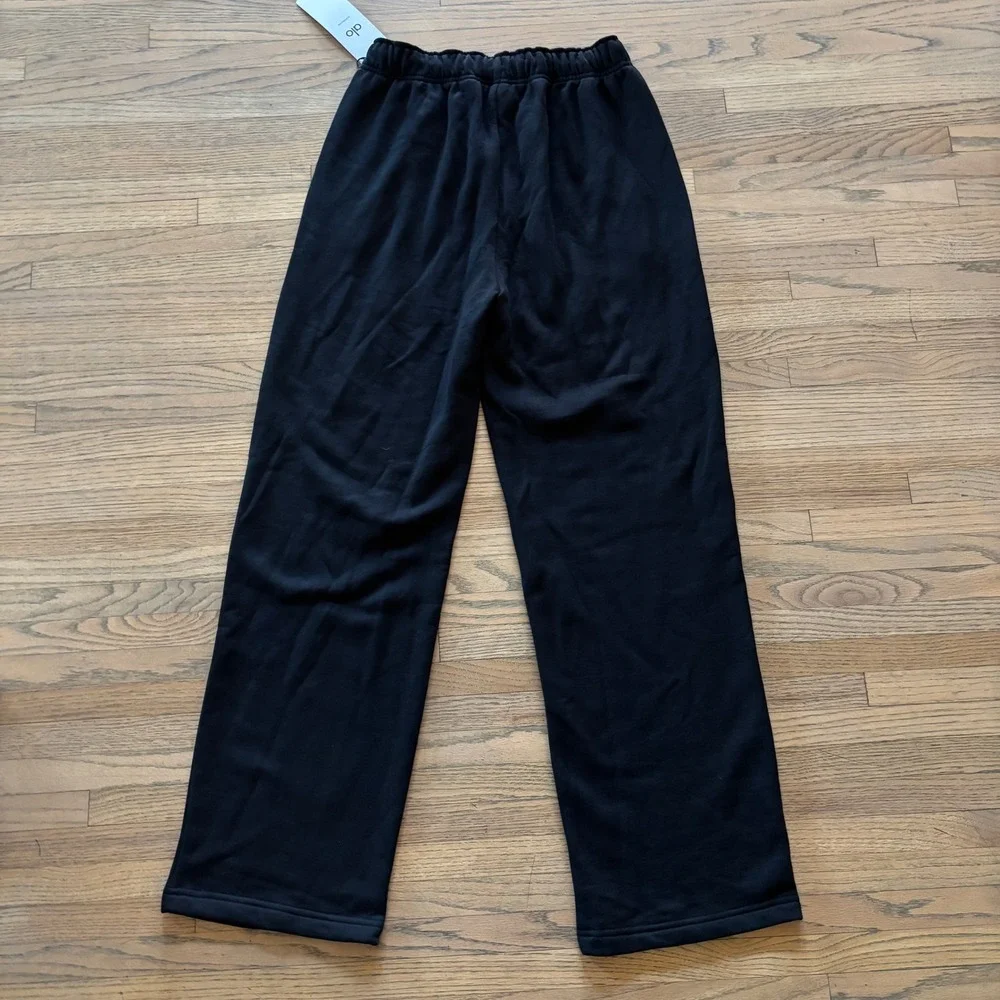 Alo Yoga Accolade Straight Leg Sweatpant Black U5012RG Womens Size S NEW
